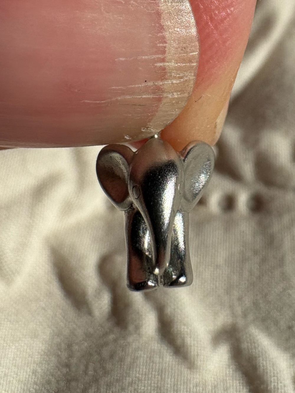 Silver Elephant Pendant Necklace - Picture 5 of 6